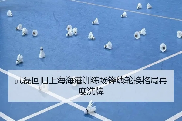 武磊回归上海海港训练场锋线轮换格局再度洗牌 | WANMEISPORTS